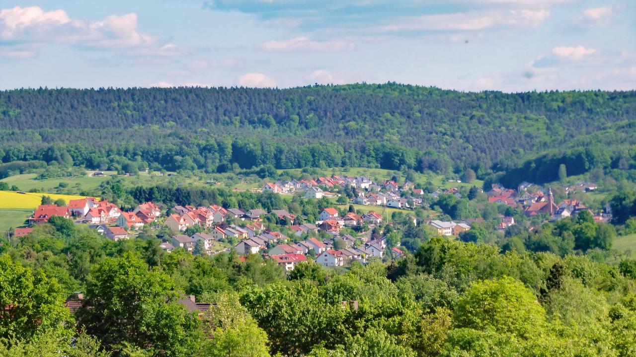 ホテル Restaurant Gruener Baum Leidersbach エクステリア 写真